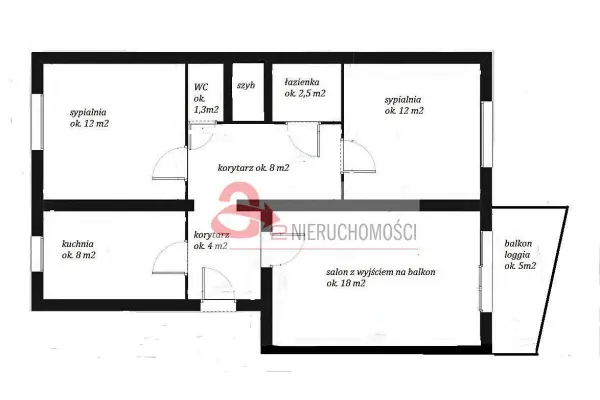 Poznań, Poznań-Nowe Miasto, Rataje, os. Rusa, Mieszkanie 3 pokojowe na Ratajach w niskim bloku